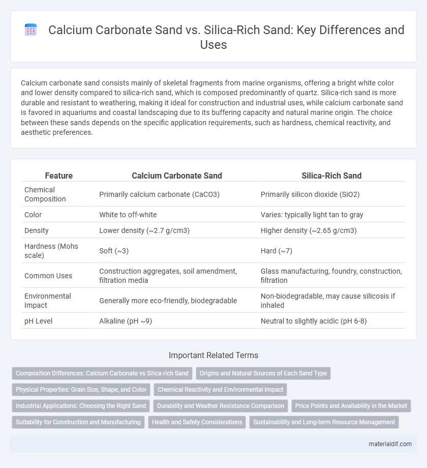 Calcium Carbonate Sand vs. Silica-Rich Sand: Key Differences and Uses