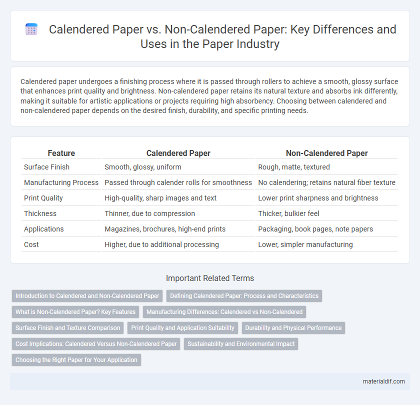 Calendered Paper vs. Non-Calendered Paper: Key Differences and Uses in the Paper Industry