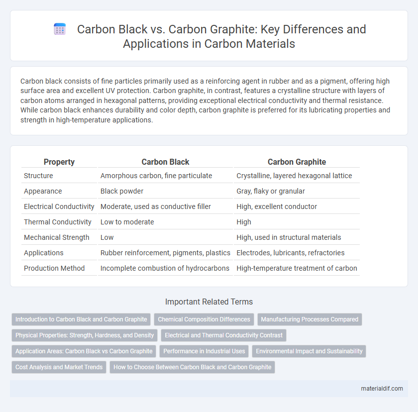 Carbon Black vs. Carbon Graphite: Key Differences and Applications in Carbon Materials