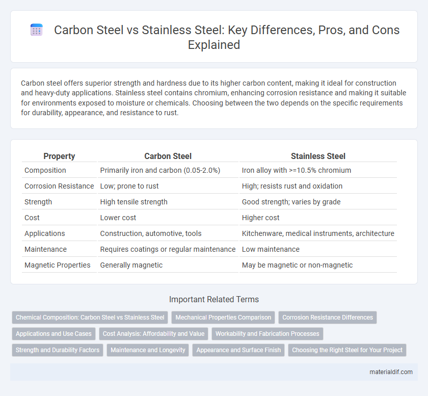 Carbon Steel vs Stainless Steel: Key Differences, Pros, and Cons Explained