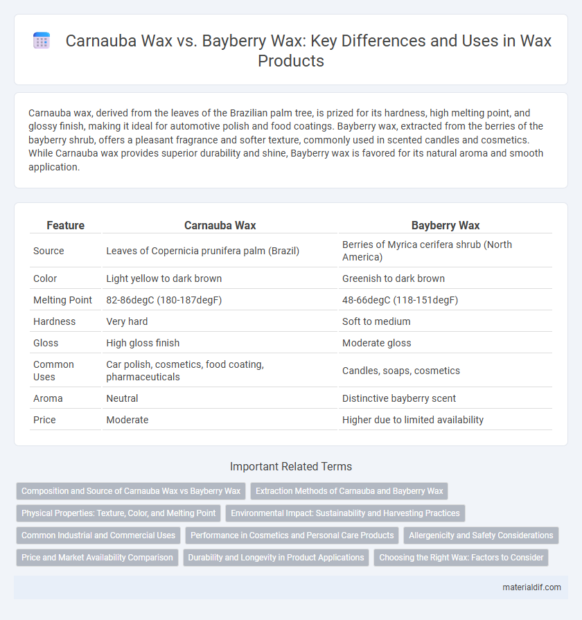 Carnauba Wax vs. Bayberry Wax: Key Differences and Uses in Wax Products