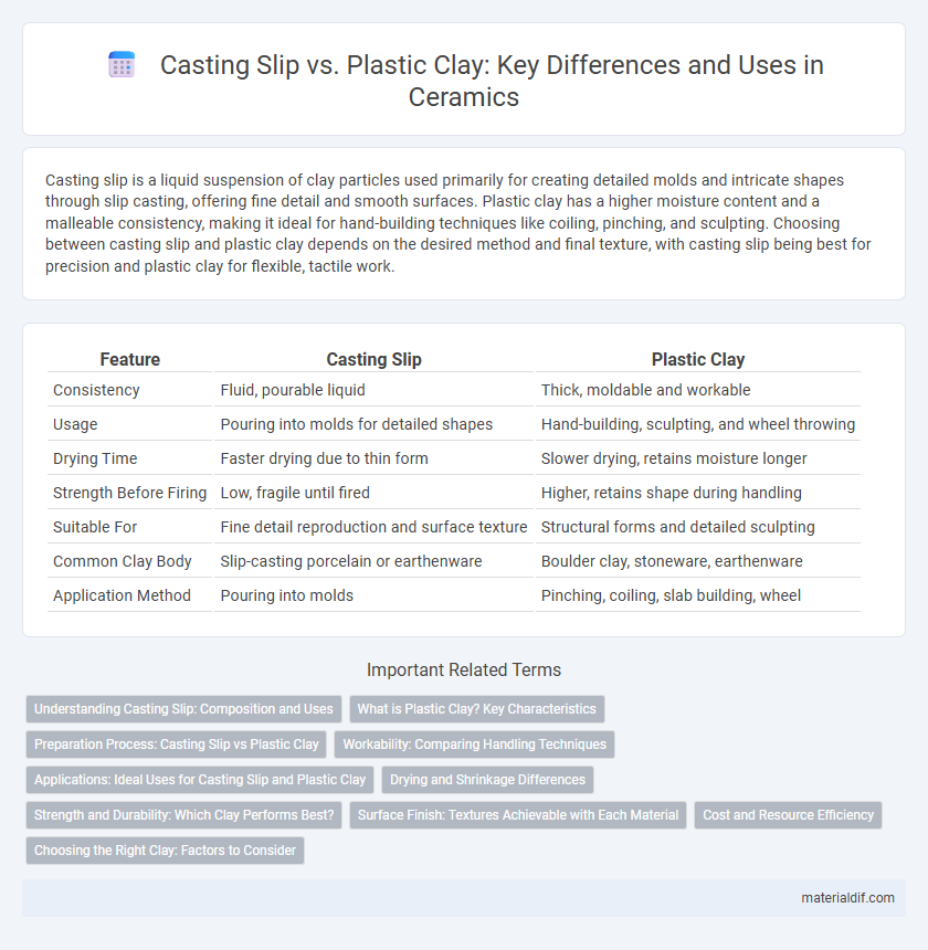Casting Slip vs. Plastic Clay: Key Differences and Uses in Ceramics