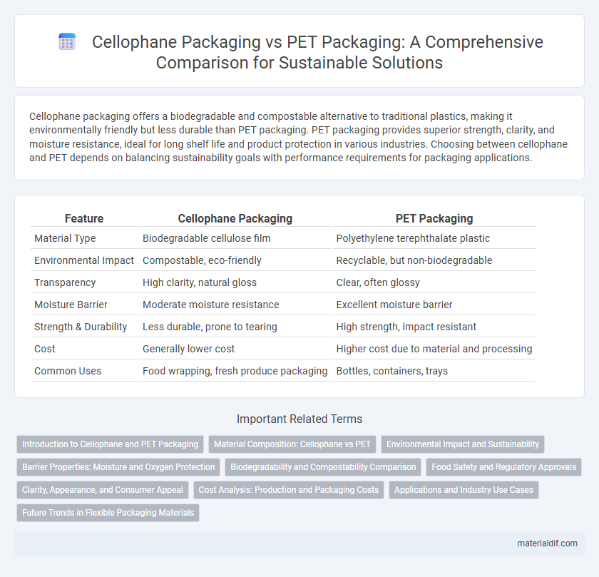 Cellophane Packaging vs PET Packaging: A Comprehensive Comparison for Sustainable Solutions