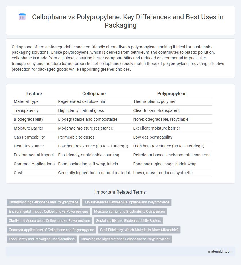 Cellophane vs Polypropylene: Key Differences and Best Uses in Packaging