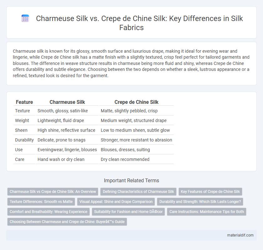 Charmeuse Silk vs. Crepe de Chine Silk: Key Differences in Silk Fabrics