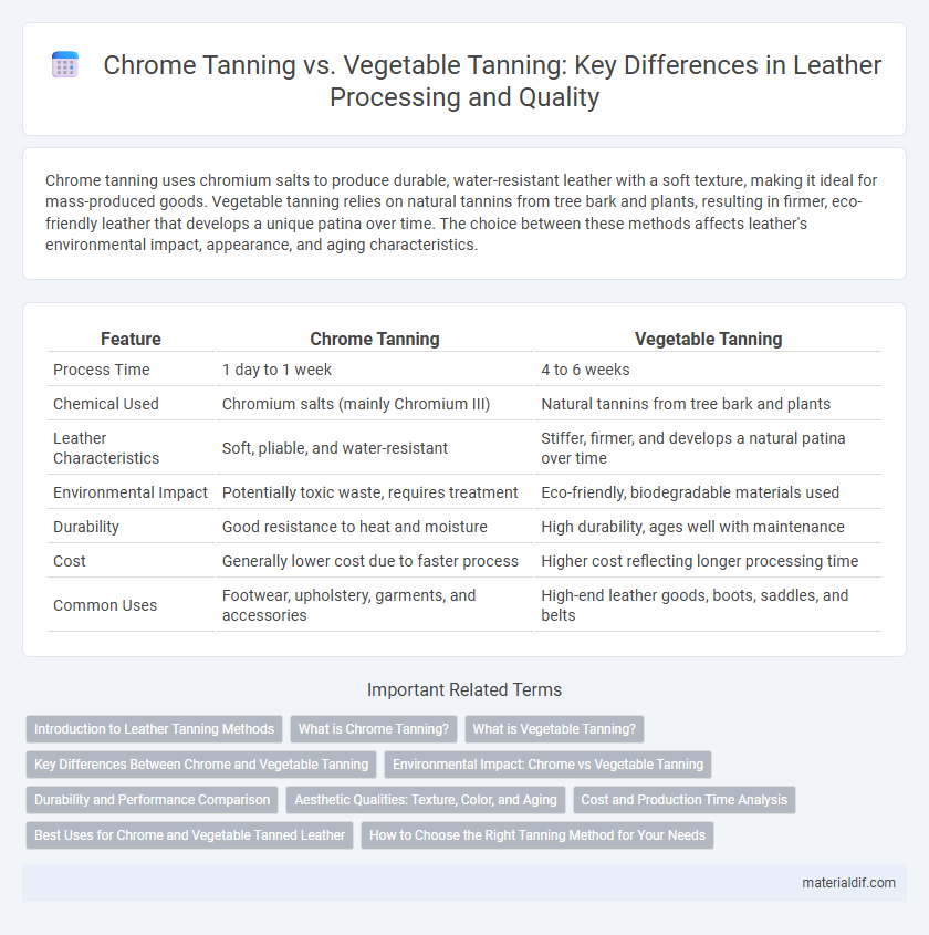 Chrome Tanning vs. Vegetable Tanning: Key Differences in Leather Processing and Quality