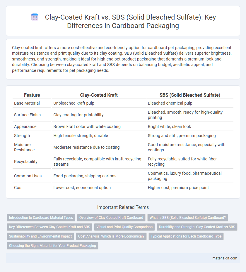 Clay-Coated Kraft vs. SBS (Solid Bleached Sulfate): Key Differences in Cardboard Packaging