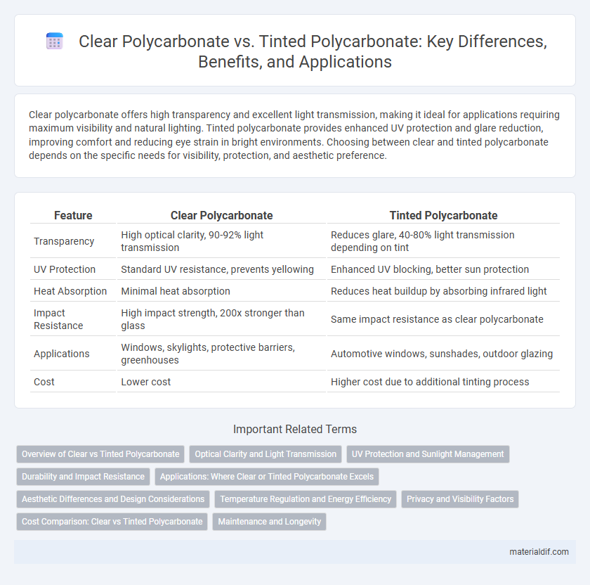 Clear Polycarbonate vs. Tinted Polycarbonate: Key Differences, Benefits, and Applications
