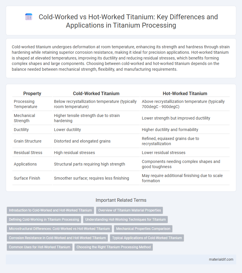 Cold-Worked vs Hot-Worked Titanium: Key Differences and Applications in Titanium Processing