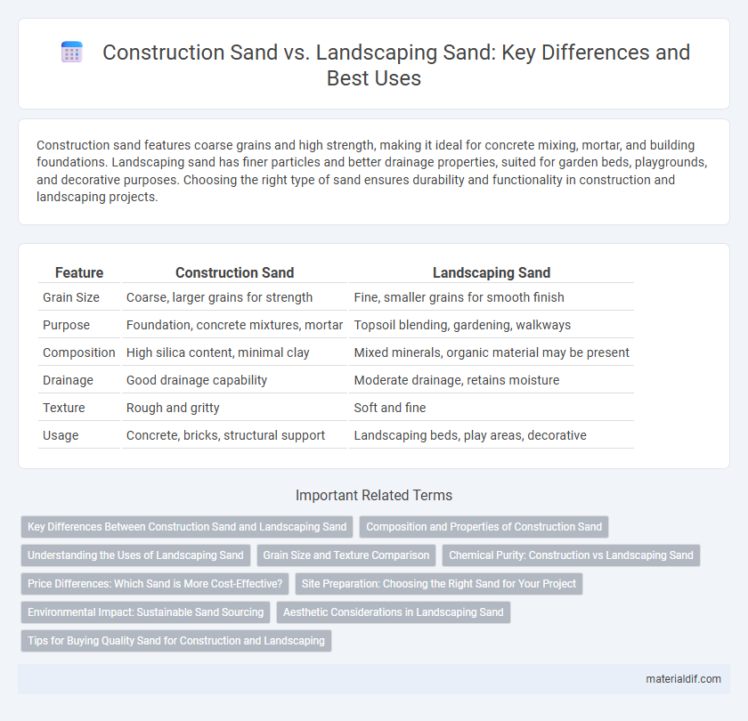 Construction Sand vs. Landscaping Sand: Key Differences and Best Uses