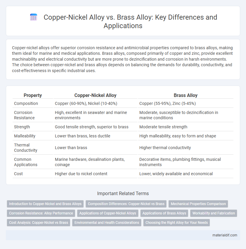 Copper-Nickel Alloy vs. Brass Alloy: Key Differences and Applications