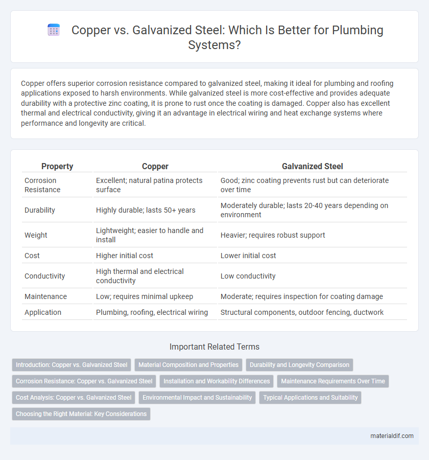 Copper vs. Galvanized Steel: Which Is Better for Plumbing Systems?