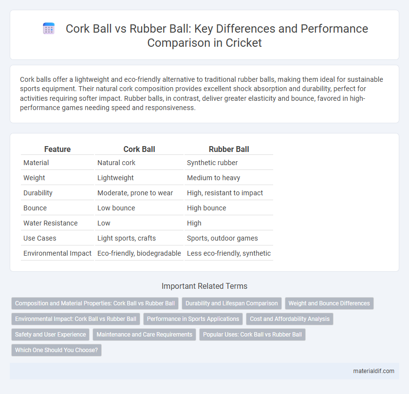 Cork Ball vs Rubber Ball: Key Differences and Performance Comparison in Cricket
