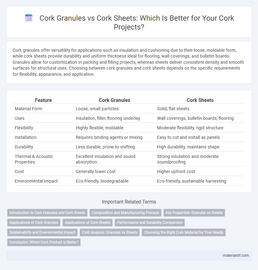 Cork Granules vs Cork Sheets: Which Is Better for Your Cork Projects?