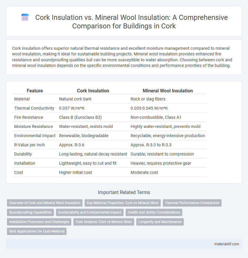Cork Insulation vs. Mineral Wool Insulation: A Comprehensive Comparison for Buildings in Cork