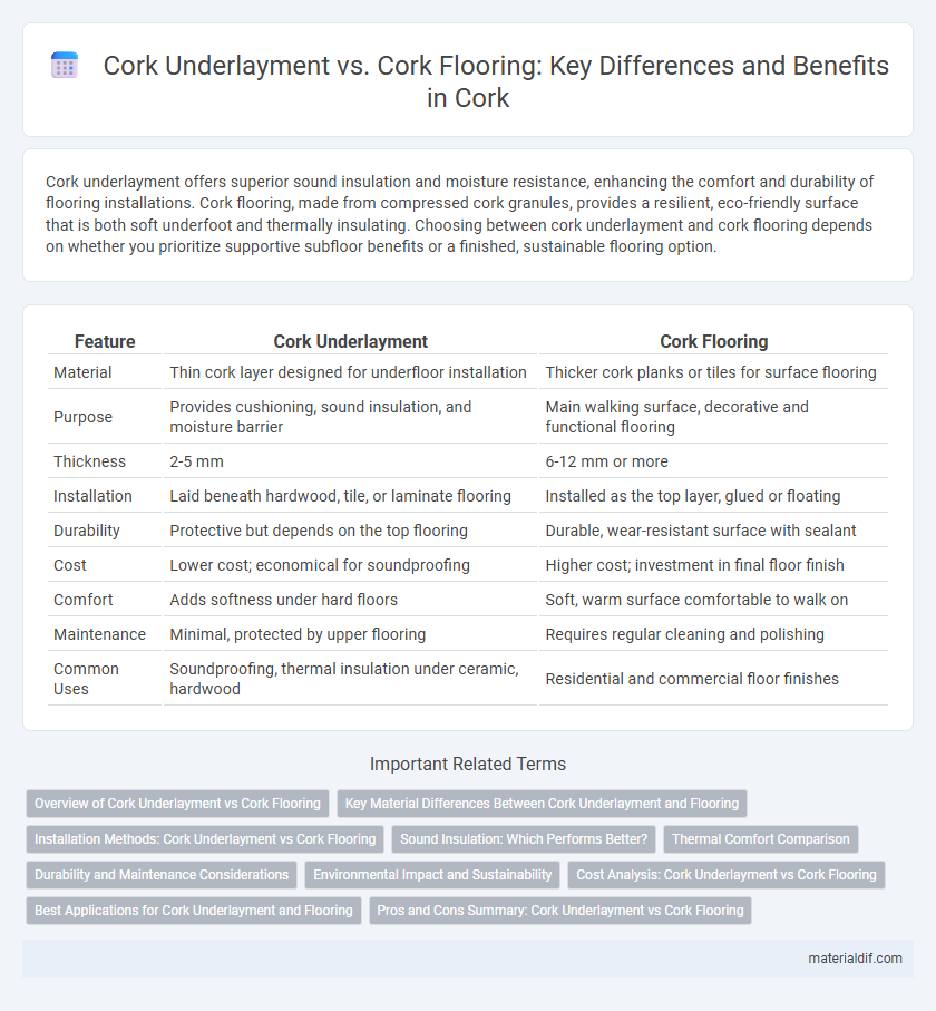 Cork Underlayment vs. Cork Flooring: Key Differences and Benefits in Cork