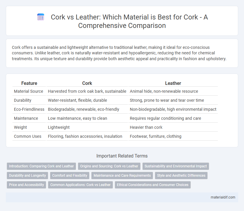 Cork vs Leather: Which Material is Best for Cork - A Comprehensive Comparison