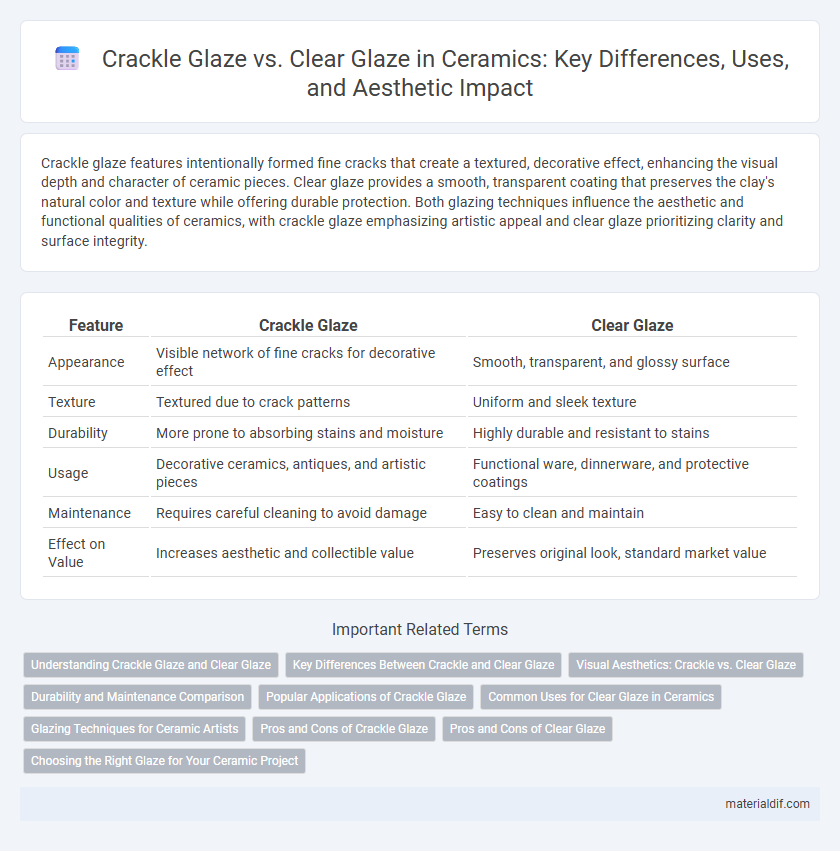 Crackle Glaze vs. Clear Glaze in Ceramics: Key Differences, Uses, and Aesthetic Impact