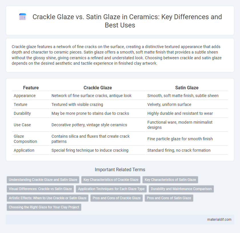 Crackle Glaze vs. Satin Glaze in Ceramics: Key Differences and Best Uses