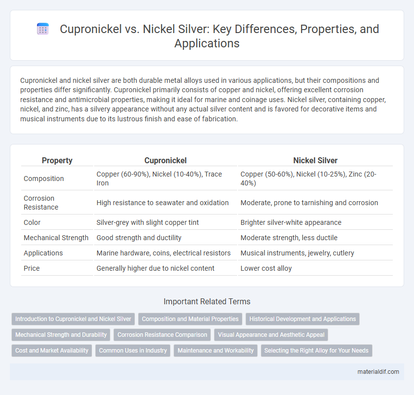 Cupronickel vs. Nickel Silver: Key Differences, Properties, and Applications