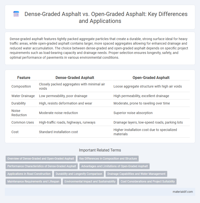 Dense-Graded Asphalt vs. Open-Graded Asphalt: Key Differences and Applications