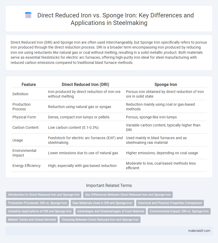 Direct Reduced Iron vs. Sponge Iron: Key Differences and Applications in Steelmaking