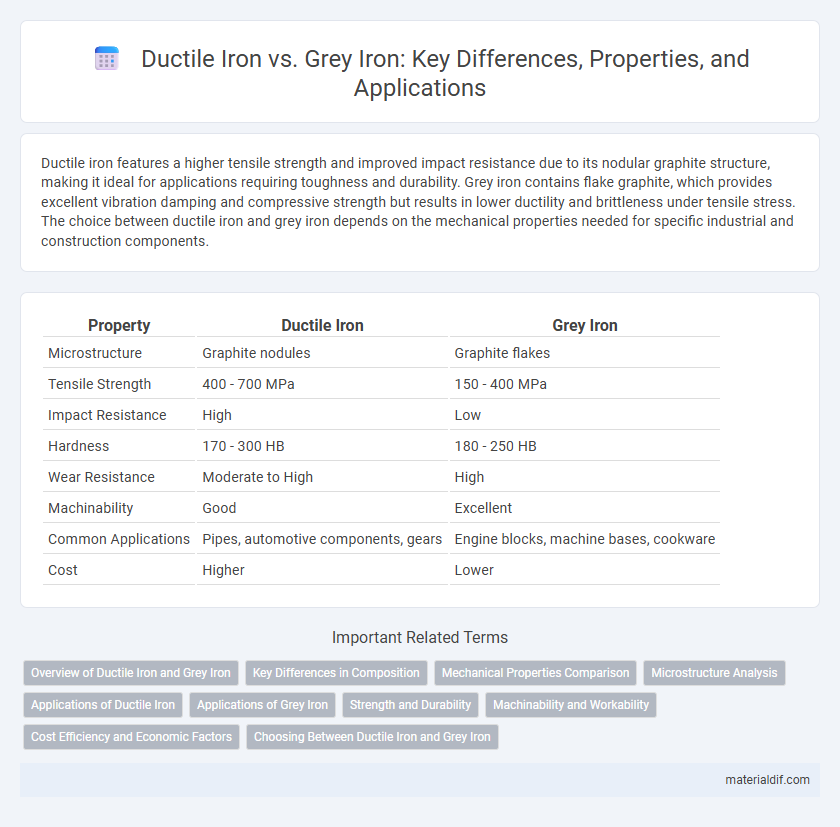 Ductile Iron vs. Grey Iron: Key Differences, Properties, and Applications