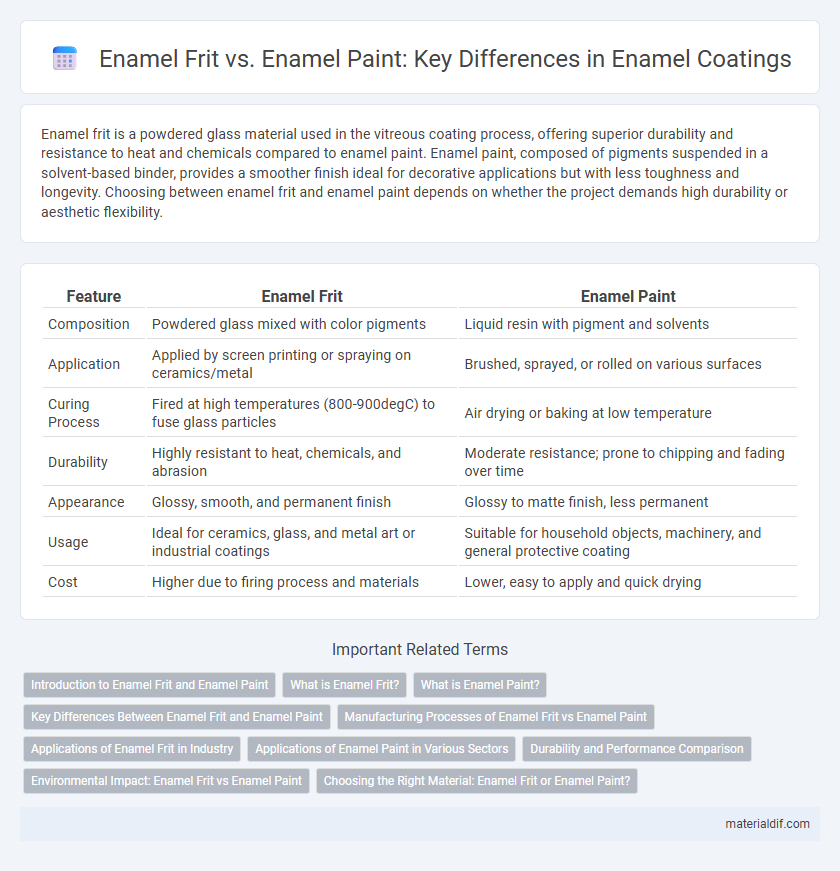 Enamel Frit vs. Enamel Paint: Key Differences in Enamel Coatings
