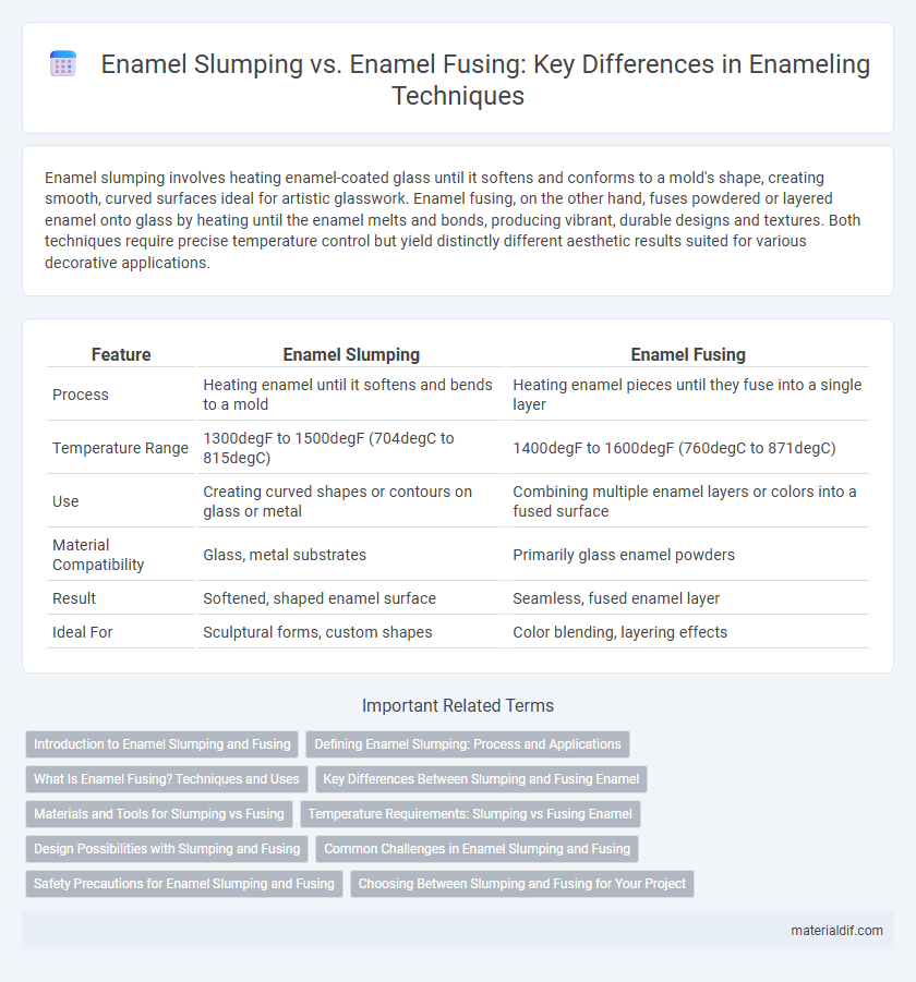 Enamel Slumping vs. Enamel Fusing: Key Differences in Enameling Techniques