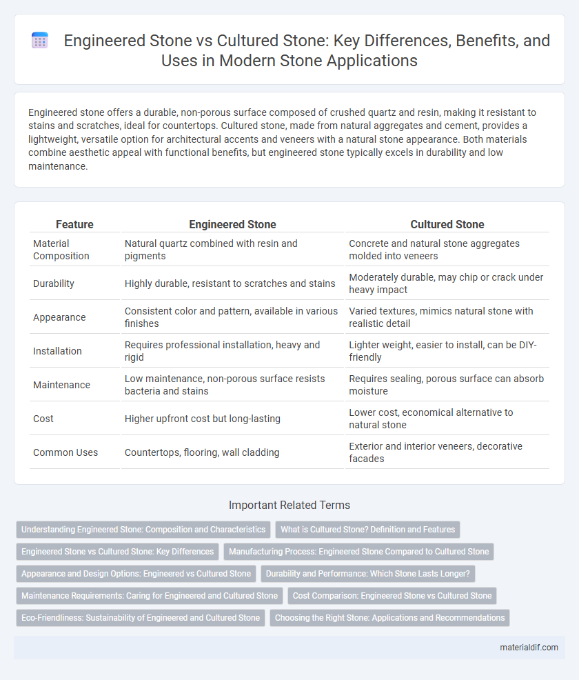 Engineered Stone vs Cultured Stone: Key Differences, Benefits, and Uses in Modern Stone Applications