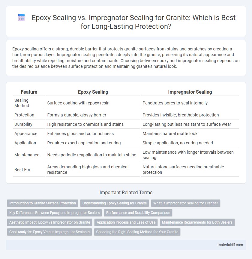 Epoxy Sealing vs. Impregnator Sealing for Granite: Which is Best for Long-Lasting Protection?