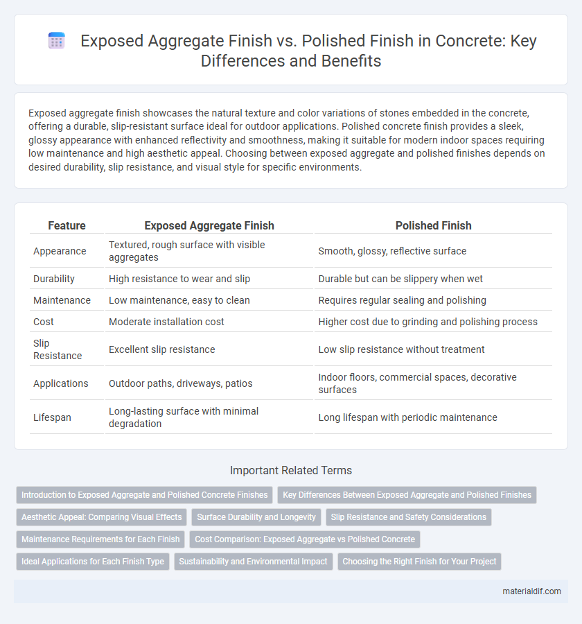 Exposed Aggregate Finish vs. Polished Finish in Concrete: Key Differences and Benefits