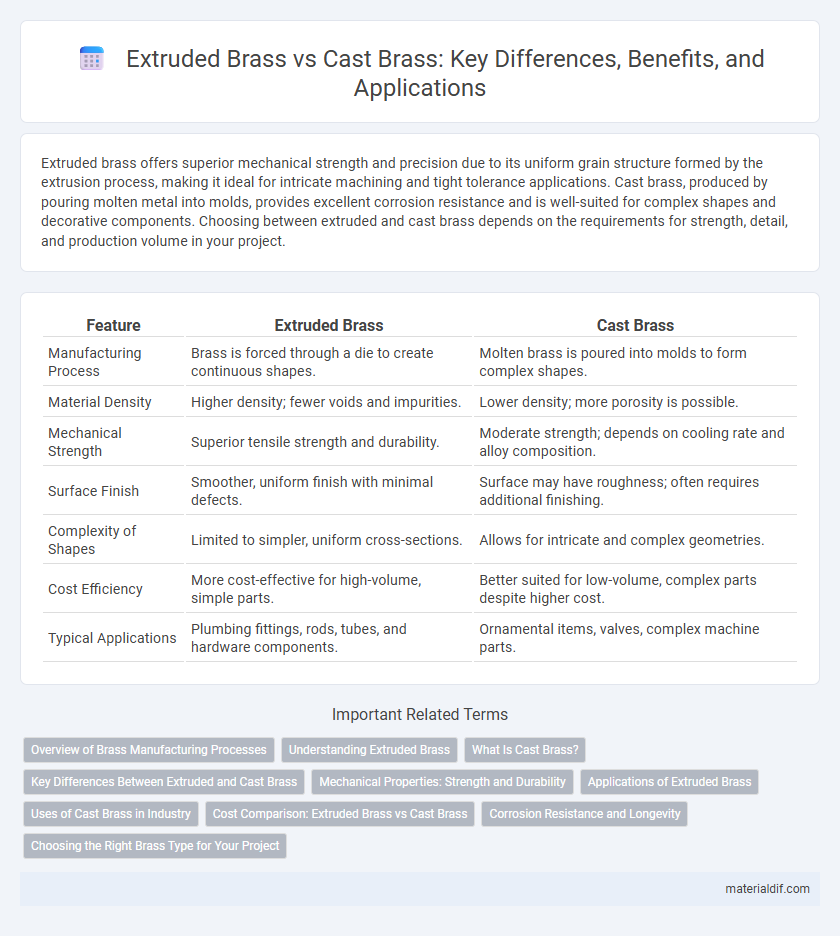Extruded Brass vs Cast Brass: Key Differences, Benefits, and Applications