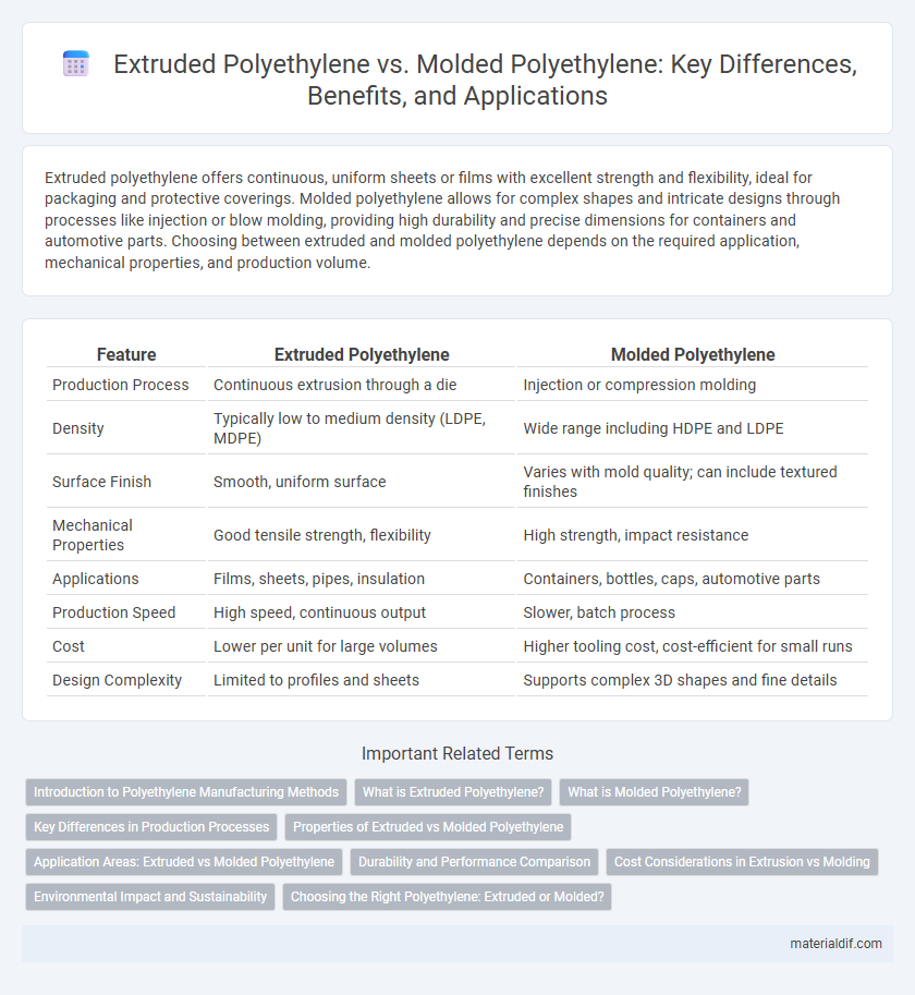 Extruded Polyethylene vs. Molded Polyethylene: Key Differences, Benefits, and Applications