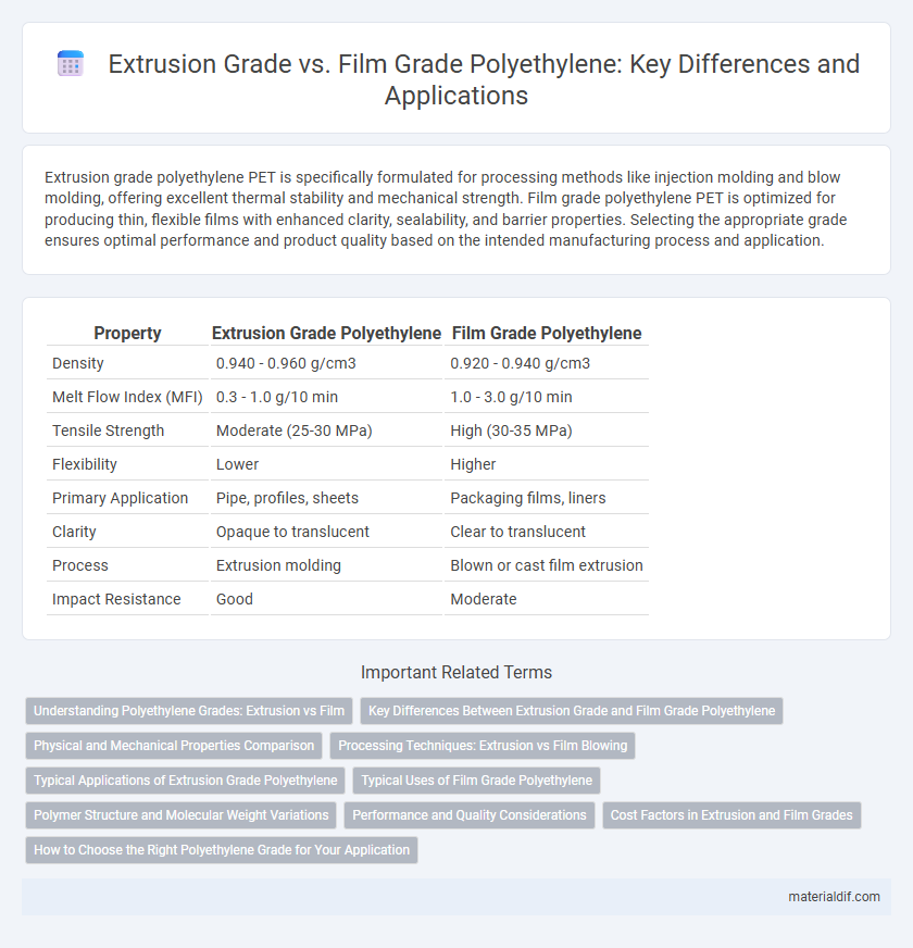 Extrusion Grade vs. Film Grade Polyethylene: Key Differences and Applications