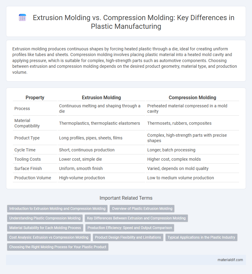 Extrusion Molding vs. Compression Molding: Key Differences in Plastic Manufacturing