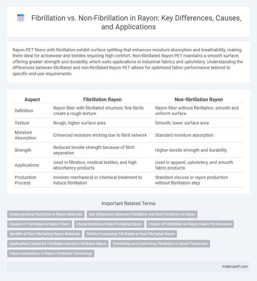 Fibrillation vs. Non-Fibrillation in Rayon: Key Differences, Causes, and Applications
