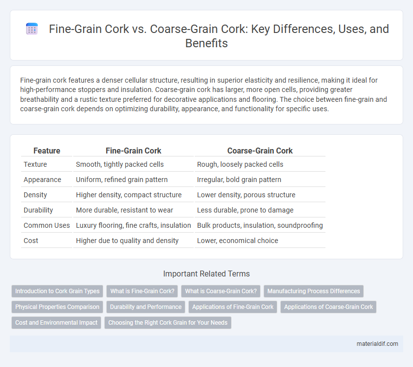 Fine-Grain Cork vs. Coarse-Grain Cork: Key Differences, Uses, and Benefits