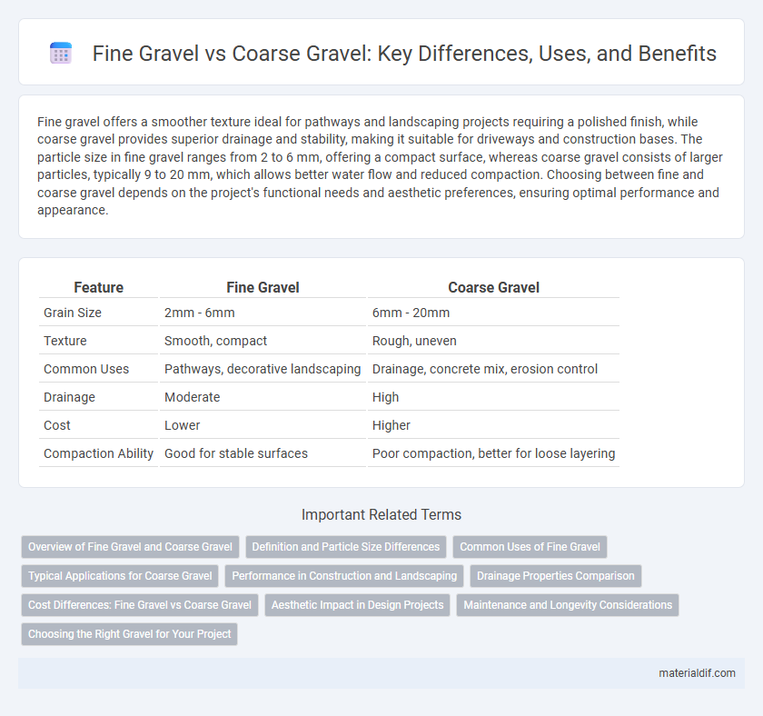 Fine Gravel vs Coarse Gravel: Key Differences, Uses, and Benefits