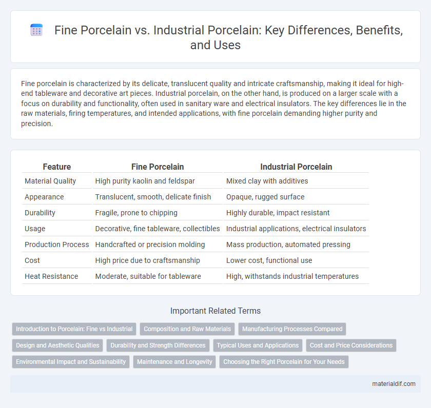 Fine Porcelain vs. Industrial Porcelain: Key Differences, Benefits, and Uses