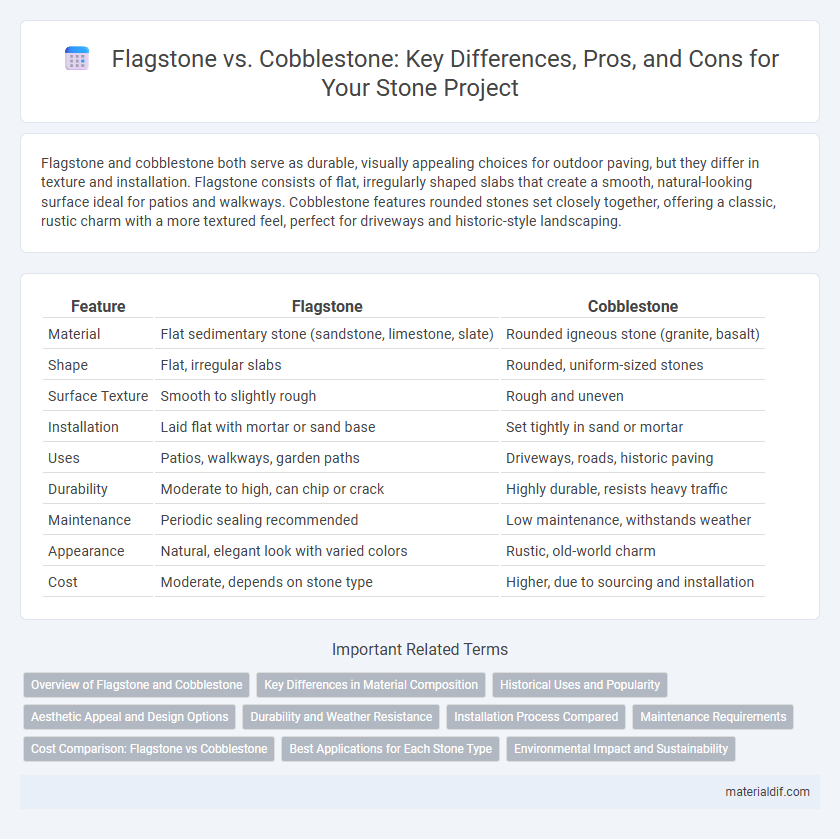 Flagstone vs. Cobblestone: Key Differences, Pros, and Cons for Your Stone Project