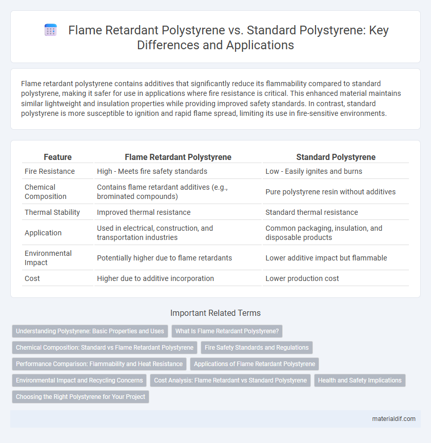 Flame Retardant Polystyrene vs. Standard Polystyrene: Key Differences and Applications