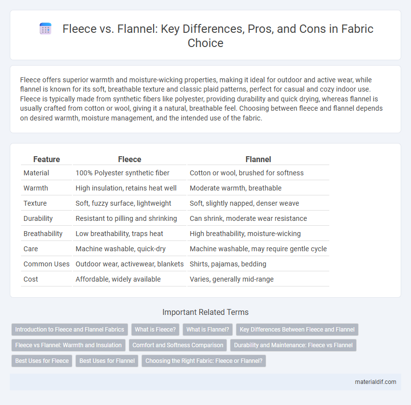 Fleece vs. Flannel: Key Differences, Pros, and Cons in Fabric Choice