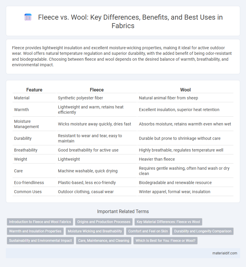 Fleece vs. Wool: Key Differences, Benefits, and Best Uses in Fabrics