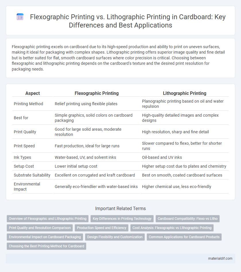 Flexographic Printing vs. Lithographic Printing in Cardboard: Key Differences and Best Applications