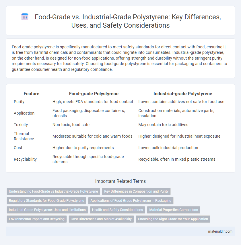 Food-Grade vs. Industrial-Grade Polystyrene: Key Differences, Uses, and Safety Considerations