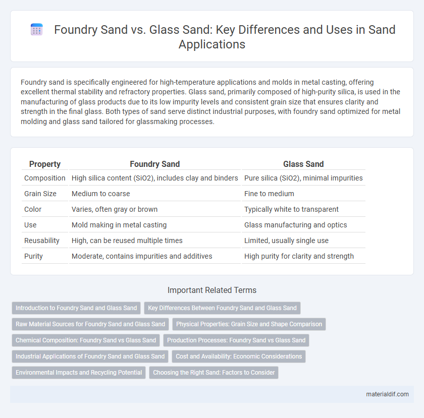 Foundry Sand vs. Glass Sand: Key Differences and Uses in Sand Applications
