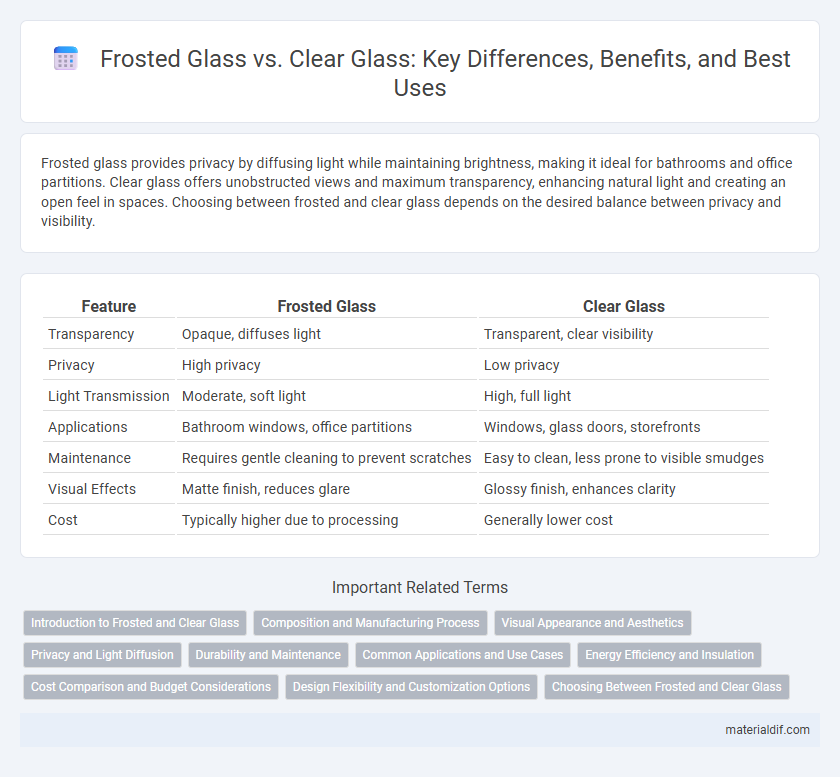 Frosted Glass vs. Clear Glass: Key Differences, Benefits, and Best Uses
