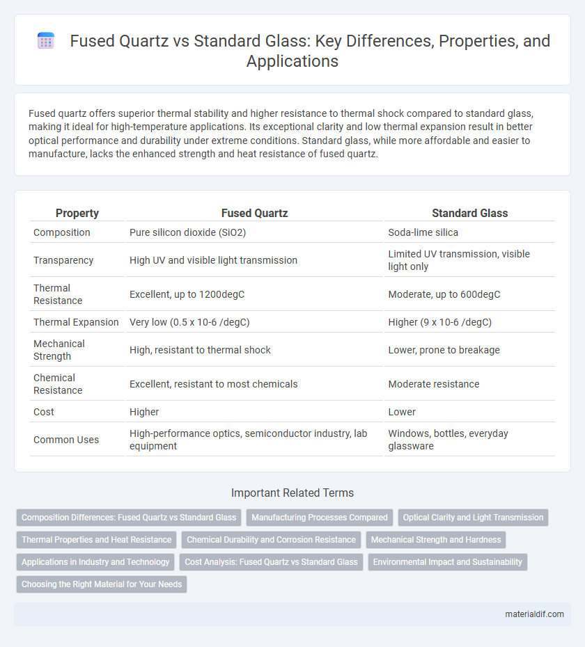 Fused Quartz vs Standard Glass: Key Differences, Properties, and Applications