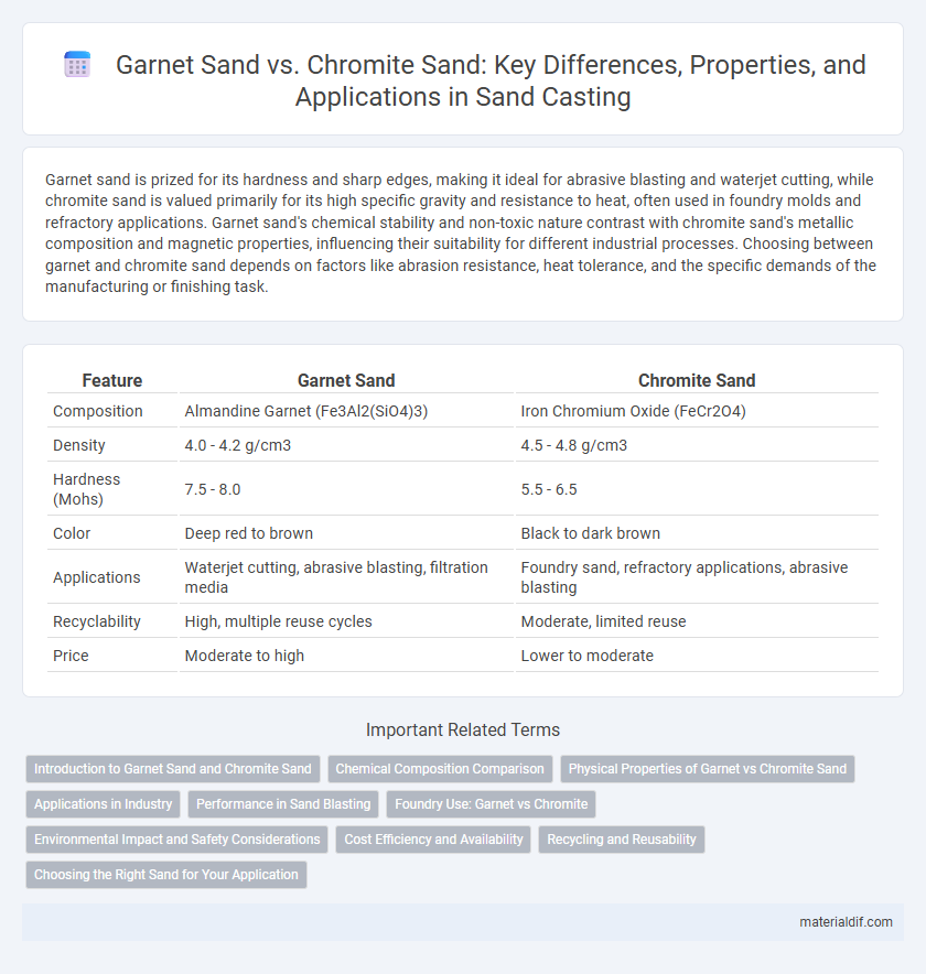 Garnet Sand vs. Chromite Sand: Key Differences, Properties, and Applications in Sand Casting
